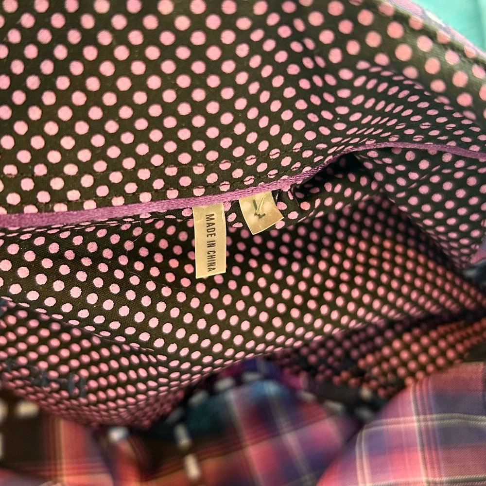 Large Bugatchi Purple and Black Casual Button Down Shirt - Picture 6 of 7